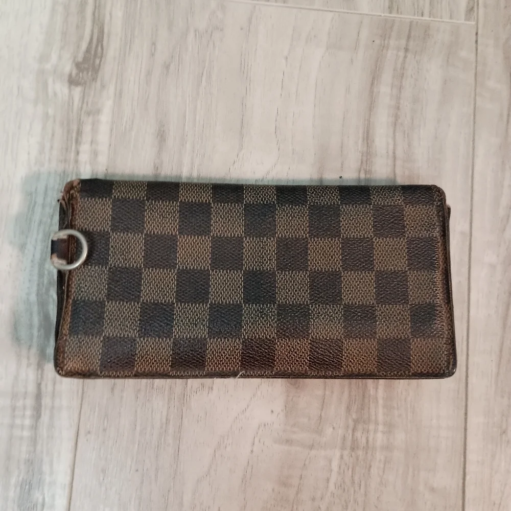 LOUIS VUITTON Damier Ebene Accordion Bifold Long Wallet